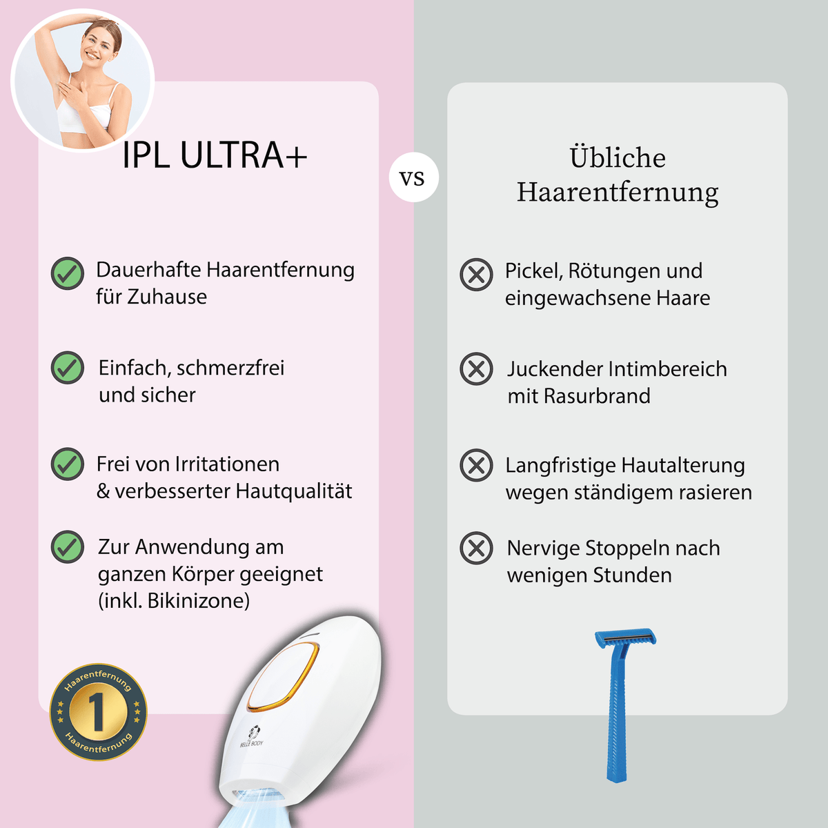 Belle Body IPL Ultra+ & schiuma depilatoria GRATIS